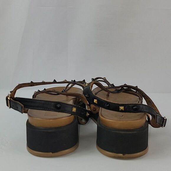 Ovyé Black Leather Women's Sandals - Picture 5 of 13